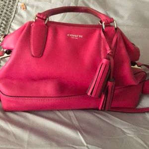 Hot pink coach bag